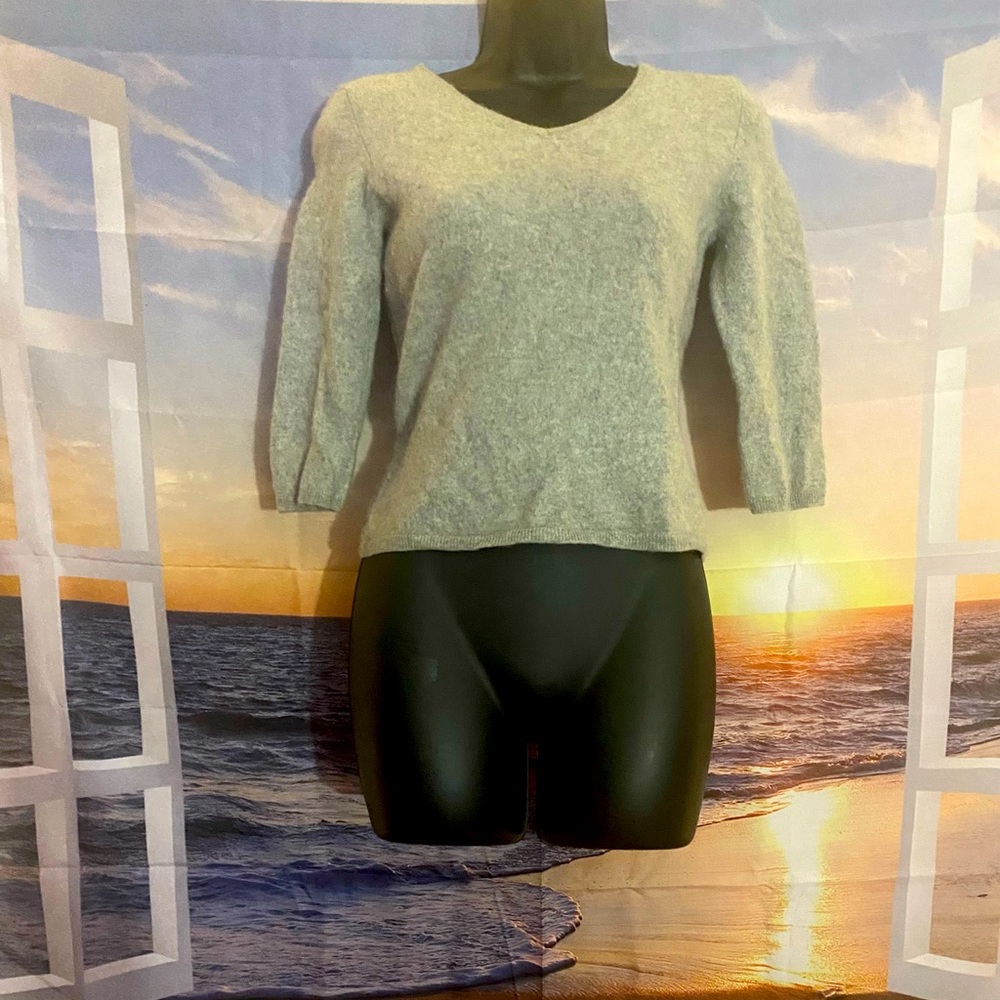 Cashmere Quarter Sleeve Sweater XS